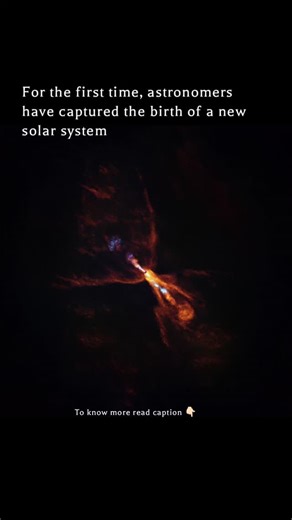 @astrovibe.s | “Witness 👀 the birth of a star✨ — where chaos meets creation.”🌌 . . This image captures a young protostar launching jets of superheated gas... | Instagram