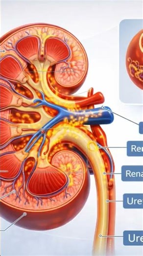Inside Your Kidney: How It Actually Filters Blood #3danimation #anatomy #health