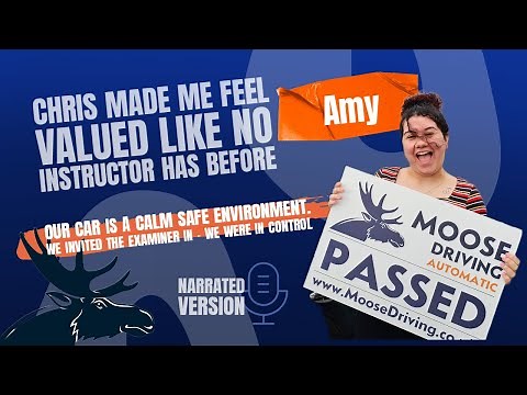 Amy Passes her Driving Test at Colwick with Moose Driving - Fully Narrated Version
