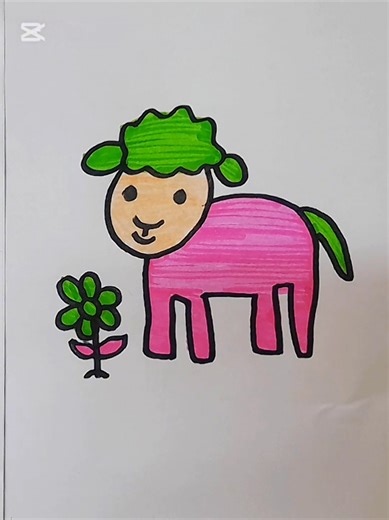 Draw a Goat Fast! 🐐🔥 #KidsDrawing #creatorsearchinsights #DrawingForKids #EasyDrawing #GoatDrawing #KidsArt #HowToDraw #CartoonDrawing #ArtForKids #StepByStepDrawing #SimpleDrawing #CuteDrawing#fyp