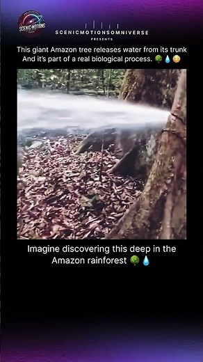 This Amazon Tree Releases Water From Its Trunk 🌳💧😳