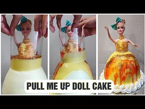 Pull me up doll cake | Shimmer Cake| Trend cake |Pull me up cake |Barbie doll cake|Lava cake |WOWMOM