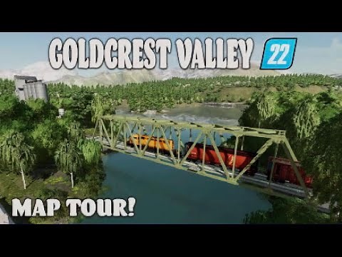 “GOLDCREST VALLEY 22“ FS22 MAP TOUR! NEW MOD MAP | Farming Simulator 22 (Review) PS5.
