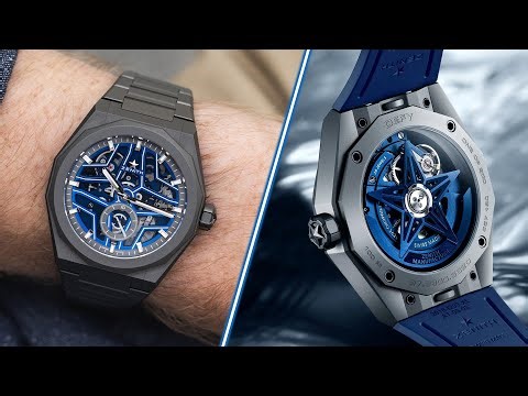An Underrated Zenith Integrated Bracelet Titanium Watch! DEFY Skyline Skeleton Night Surfer II