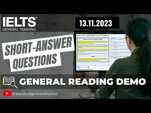 Computer Based IELTS Reading | IELTS General Training Mock Test | Short Answer Questions Sample Task