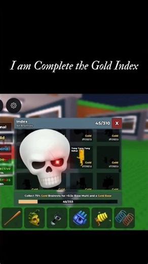I Completed Gold Index in Roblox 😱 | Pro Player Gameplay #roblox #games #shorts