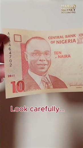 Can You Spot the Error on This Banknote? Nigeria 10 Naira Misprinted Note 👀
