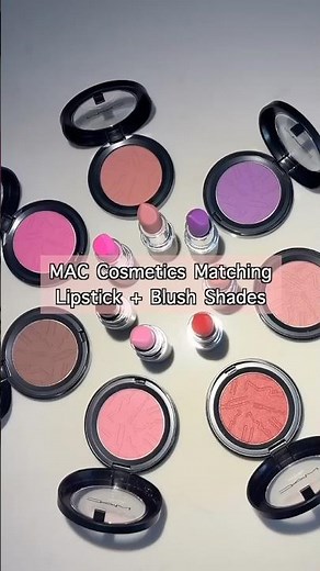 MAC Cosmetics Matching Lipstick & Blush Shades! #maccosmetics #makeup #blush #swatches #lipstick