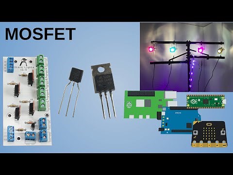 Electronics MOSFET Switch control disco lights with Raspberry Pi, Arduino, micro:bit or Pico