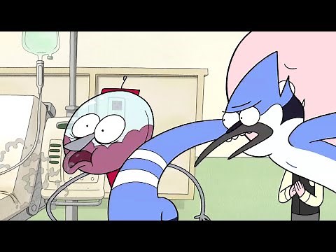 Regular Show - Mordecai Punches Benson HD