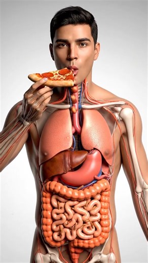 Inside Your Body When You Eat Pizza – What REALLY Happens!