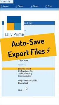 🛑 How to Set Default Export Location in Tally Prime 📂