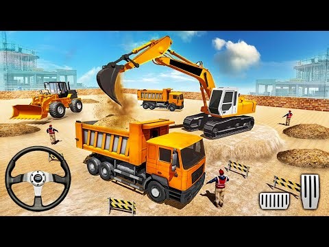 Heavy Excavator Crane City Construction Sim 2017 - Android Gameplay
