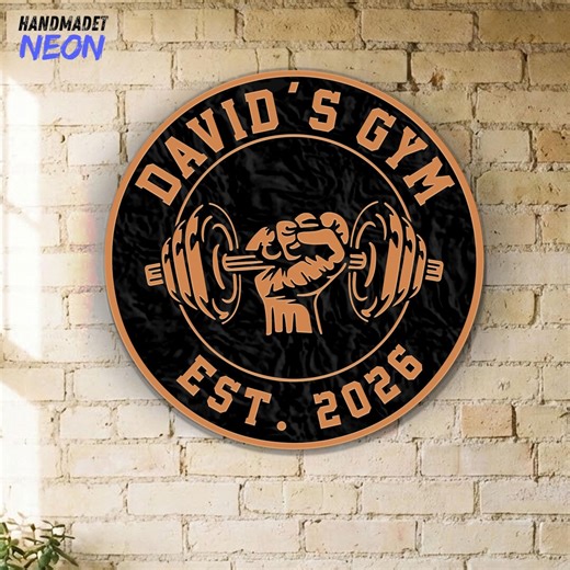 Custom Gym Sign, Home Gym Decor, Weightlifting Wall Art, Fitness Lover Gift, Garage Gym Sign, Workout Decor