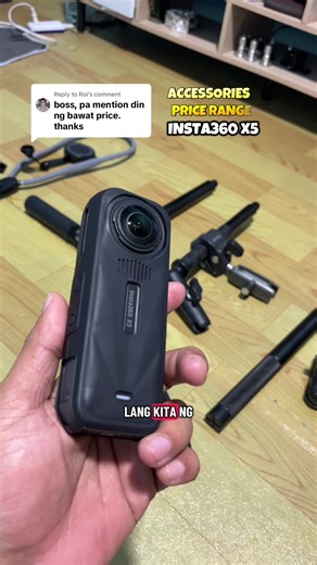 Replying to @Roi INSTA360 X5 Motorcycle accessories or motovlogging essential accessories and mountings. ayan mga paps bigyan ko kayo ng idea sa pricing ng mga camera mounting natin, price range my change anytime so naka depende pa din kay seller yan. #insta360x5 #insta360accessories #insta360cameramounting