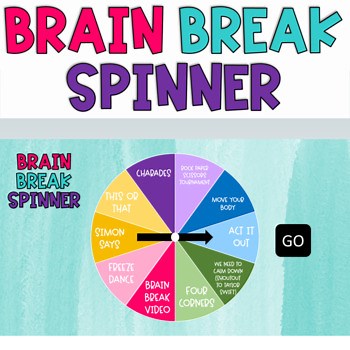 Brain Break Activities | Fun Brain Break Spinner
