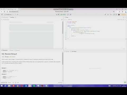 Chatgpt C++ leetcode 541. Reverse String II