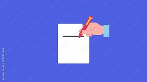 Writing idea animation in pop-up bulb. Animated writing idea to earn money. Make money with writing.