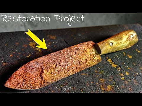 🔴 Restoring a Deeply Rusted Two-Sided Knife | Satisfying Restoration ASMR