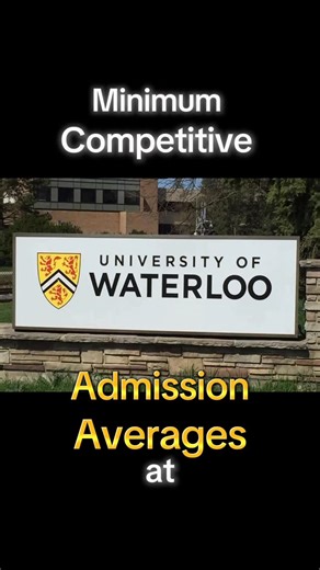 Master Mentor | Ontario Universities on Instagram: "🎓 Thinking about applying to the University of Waterloo? Here’s a look at the minimum competitive admission averages you’ll need to keep in mind! 📊✨ 🔑 Tip: Meeting the minimum doesn’t always guarantee acceptance, aim higher to stay competitive! #universityofwaterlo #admissions #futurewarrior #ontariouniversities #studentlife"
