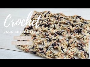 Crochet lace shell stitch tutorial/How to crochet a lace shell stitch and more free crochet patterns