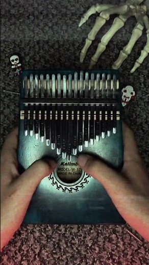 Segment of the Saw theme song - Hello Zepp #kalmiba #music #saw #jigsaw #halloween #spooky #horror