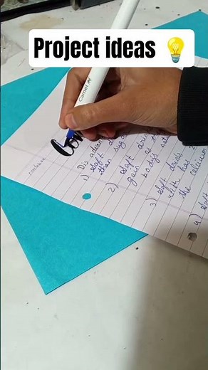 Easy way to write project heading ideas 🔥💡