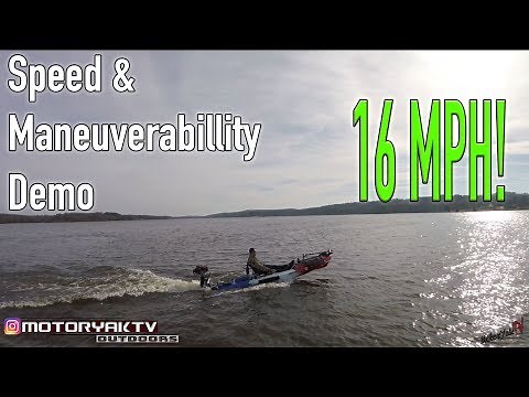 Kayak with Outboard Motor! 7hp One of the fastest in the world!