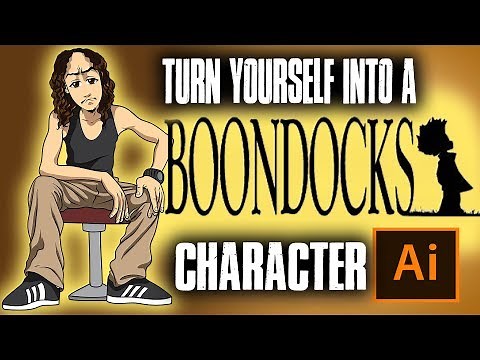 How To Make Yourself Into A Boondocks Character!- Step By Step / Tutorial ( ADOBE ILLUSTRATOR )