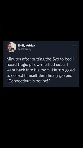 5yo declares connecticut boring | Subscribe for more #motivation 😊👍
