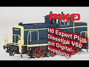 PIKO [V079] H0 Expert Plus Diesel Locomotive V60 with Digital Coupler #55900