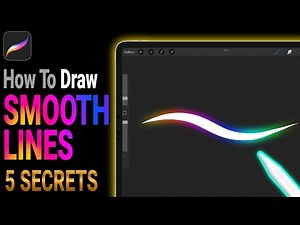 How To Draw Smooth Lines In Procreate - 5 Secrets Tips - Step by Step Tutorial For Beginners