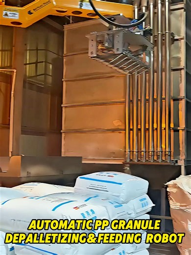 Automatic Plastic Granule Depalletizing Robot