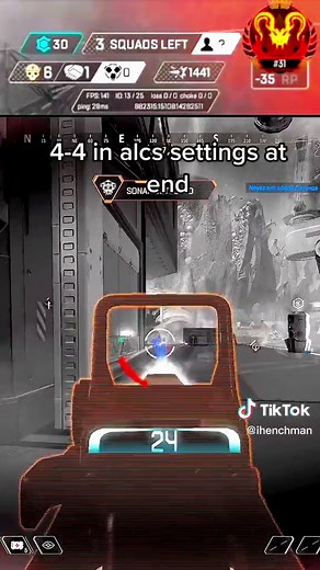 Apex legends 4-4 in alc settings at end #apexlegends #apex #controller #predator #pc #twitch #fyp #foryoupage #xyzbca