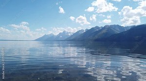 Jackson Lake at Grand Tetons National Park, visit Wyoming