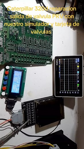 Reparación de módulo Caterpillar 320D y prueba de PRV