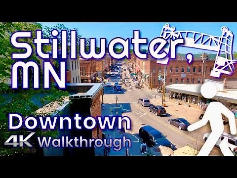 Virtual Walking Tour Downtown Stillwater | Stillwater, MN | #4K