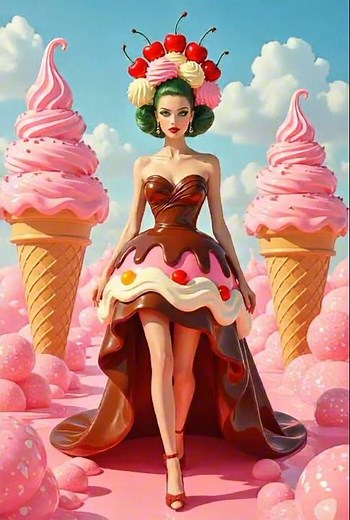 Sweet Illusions The Magical Ice Cream Fashion Fantasy