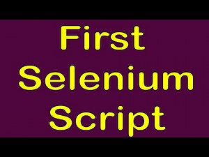 Create First Selenium Project - Creating First Selenium Script in Eclipse by Using Selenium Java API