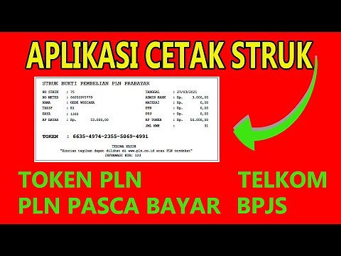 APLIKASI CETAK STRUK !!! TOKEN PLN | PLN PASCA BAYAR | TELKOM | BPJS