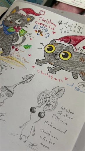 #pikminbloom #pikmin #drawings #sketches #pikminfanart slowly getting into drawing ✍️ for Christmas 🎄