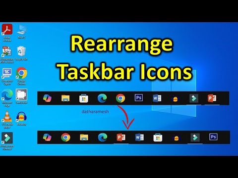How to Rearrange Taskbar Icons