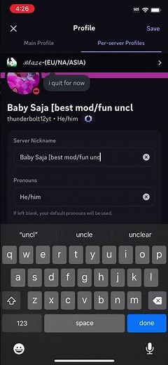 How to change your per server profile on discord no nitro needed