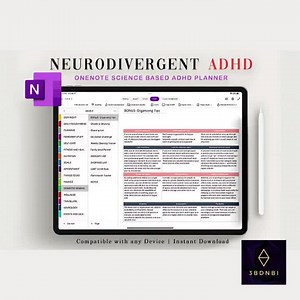 ONENOTE Adhd Planner | Onenote Adhd Planner Digital | Adhd Planner for Adults | Adhd Planner - Etsy