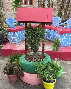 824K views · 6.1K reactions | Creative Garden Decor using Tyer #garden #crafts #idea #reuse | Deep's CRAFT | Facebook