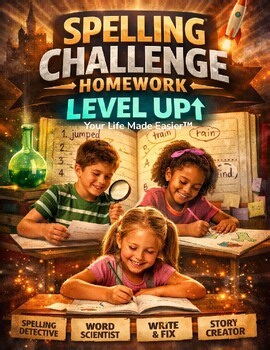 Spelling Homework Menu | Differentiated Word Work Choice Board | Grade 1