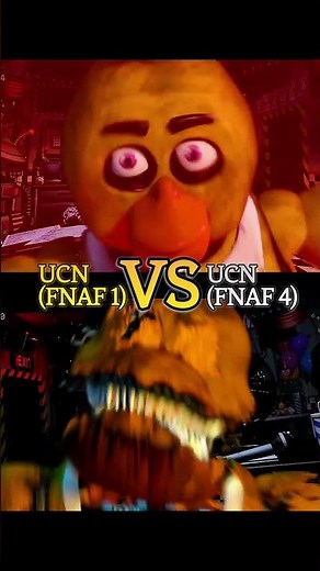 UCN (FNAF 1) vs UCN (FNAF 4) 😱 #fnaf #ucn