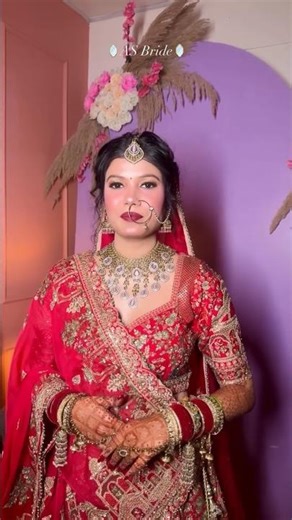 Aprajita's Red Classic Bride❤️#bridal #bridalmakeup #review #makeup#feedback #makeupartist #trending