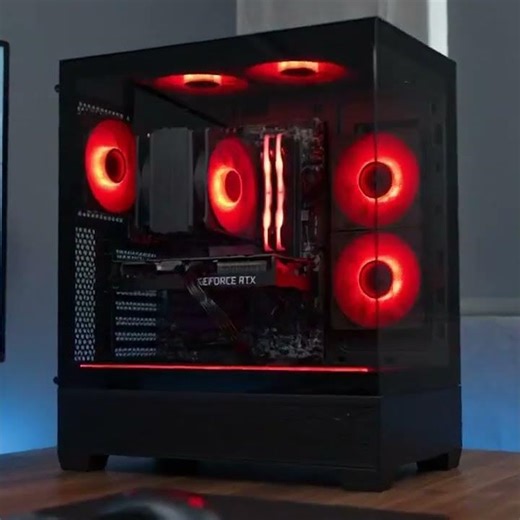 Wait for the side profile... 🤤💨 #custompc #pcbuild #pcgaming #gaming #pc #tech #pcsetup #rtx #gamer