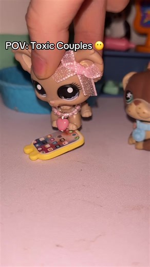 LPS Toxic Couples 😭 Forced my bf to do this w me again guys but I swear he enjoys it more than me 😭#lps #lpstiktok #lpstok #littlestpetshop #lpscommunity